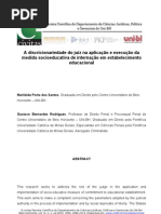 A discricionariedade do juiz na aplicação e execução da medida socioeducativa de internação em estabelecimento educacional