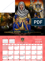 Naam Ras Table Calendar - 2024