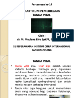 Pertemuan Ke-14 Praktikum Pemeriksaan Tanda Vital