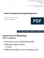 Understanding Marketing Management