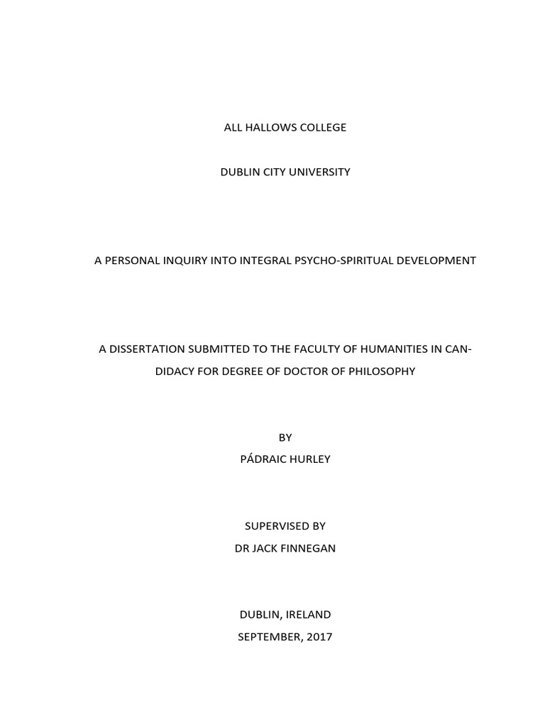 A Personal Inquiry Into Integral Psycho-Spiritual Development | PDF