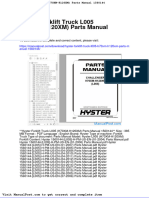 Hyster Forklift Truck l005 h70xm h120xm Parts Manual 1560144