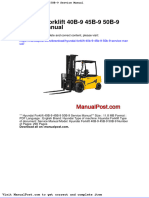 Hyundai Forklift 40b 9 45b 9 50b 9 Service Manual