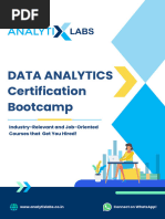 Bootcamp in Data Analytics (AnalytixLabs)