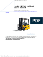 Hyundai Forklift 15bt 9u 18bt 9u 20bt 9u Service Manual