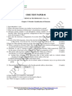 10 Science Periodic Classification of Elements Test 01