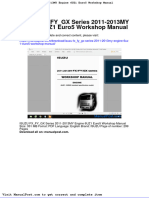 Isuzu FX Fy GX Series 2011 2013my Engine 6uz1 Euro5 Workshop Manual