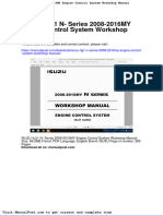 Isuzu 4jj1 n Series 2008 2016my Engine Control System Workshop Manual