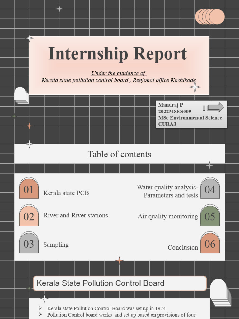 Kallai River Pollution Internship Report | PDF