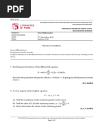 Pure Maths 2018 Matsec Past Paper | PDF