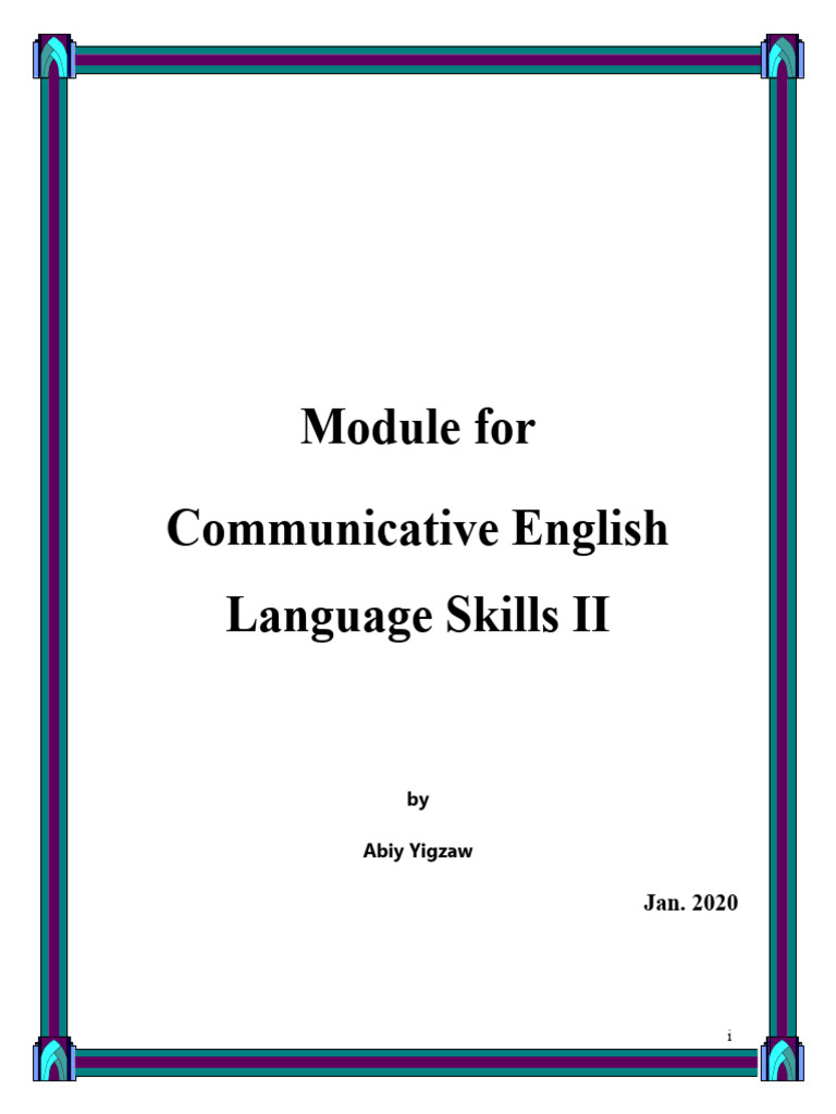 COMMUNICATIVE ENGLISH LANGUAGE SKILLS 2 ANSWERS intelligence overview