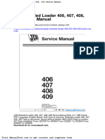 JCB Wheeled Loader 406 407 408 409 Sevice Manual