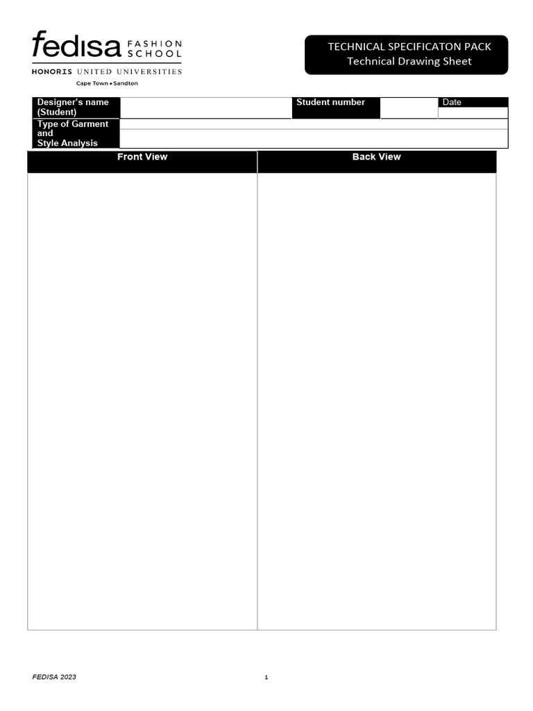 Technical Specification Pack 2023 | PDF
