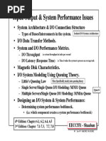 Input/Output & System Performance Issues