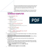 Komputer adalah sebuah mesin hitung elektronik yang secara cepat menerima informasi masukan digital dan mengolah informasi tersebut menurut seperangkat instruksi yang tersimpan dalam komputer tersebut dan menghasilkan keluara