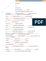 Past Continuous Tense Vs Past Simple Tense - 2