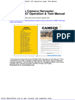John Deere Cameco Harvester Ch3500 1067 Operation Test Manual