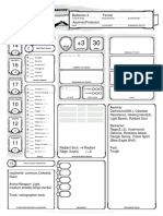 Character Sheet - Pan-Pan