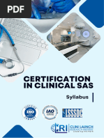 Certification in Clinical SAS Syllabus - PDF Corrected