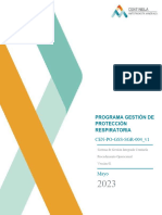 CEN-PO-GSS-SGR-004 - v1 PROGRAMA DE PROTECCION RESPIRATORIA