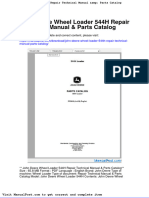 John Deere Wheel Loader 544h Repair Technical Manual Parts Catalog