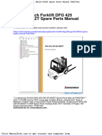 Jungheinrich Forklift DFG 425 Ge120 400zt Spare Parts Manual Fn427081