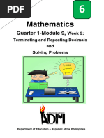 Mathematics: Quarter 1 - Module 11: Differentiating Terminating From ...