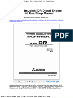 Kobelco Mitsubishi DR Diesel Engine For Industrial Use Shop Manual