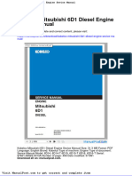 Kobelco Mitsubishi 6d1 Diesel Engine Sevice Manual