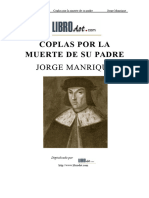 Jorge Manrique Coplas Por La Muerte de Su Padre