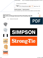 Simpson Strong-Tie PSCL 5 - 8 In. 20-Gauge Galvanized Panel Sheathing Clip (50-Qty) PSCL 5 - 8-R50 - The Home Depot