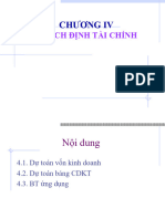 Chương 4 - Hoạch Định Tài Chính