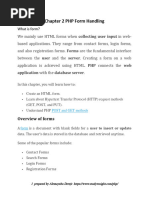 Chapter 2 PHP Form Handling