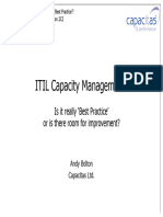 ITIL Capacity Management