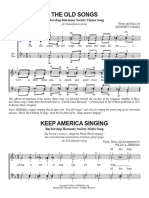 Old Songs - Keep America Singing - SSAA - FnE 1