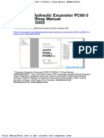 Komatsu Hydraulic Excavator Pc80 3 Pc80lc 3 Shop Manual Sebm020x0302