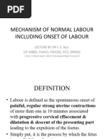 Mechanism and Onset of Labour