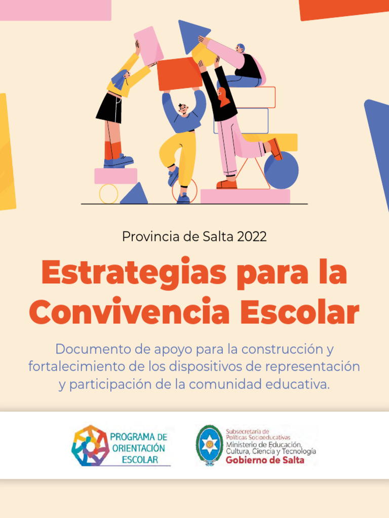Estrategias para la Convivencia Escolar | PDF | Mediación | Conflicto ...
