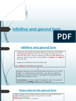 Infinitive and Gerund Form