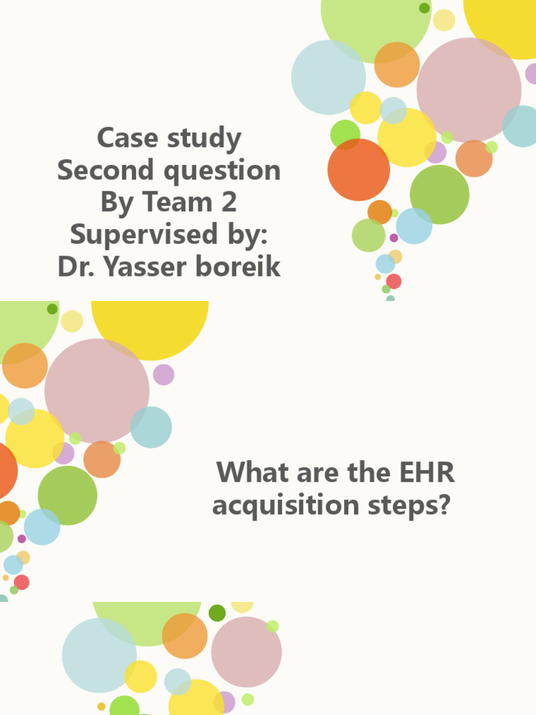 Case Study Download Free Pdf Electronic Health Record Request For