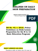 Guidelines in DLP Preparation