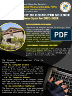 Department of Computer Science Admission Brochure