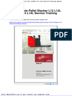Linde Double Pallet Stacker l12 l12l l12lhp l14 l14l Service Training Manual