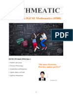 CIE IGCSE Maths 0580 Quiz 1 Reriew With Example