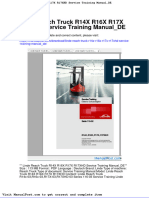 Linde Reach Truck r14x r16x r17x r17xhd Service Training Manual de