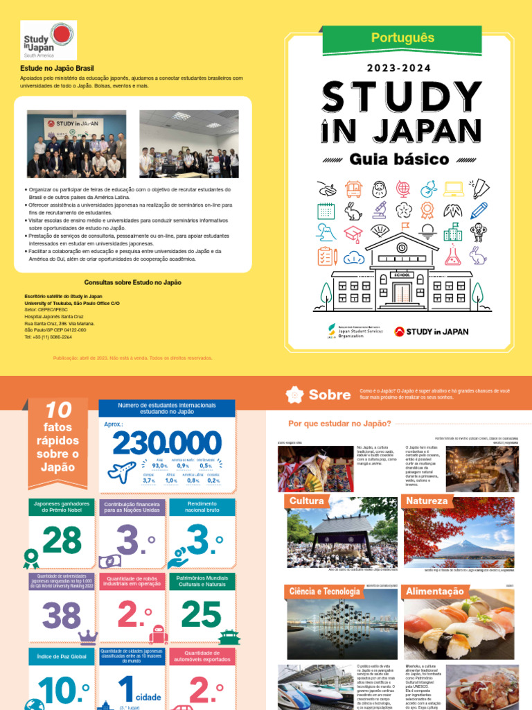 Estudo no Japão: Guia para Brasileiros | PDF