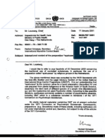 UN - 2001 Fax Sobre Ayahuasca No Droga