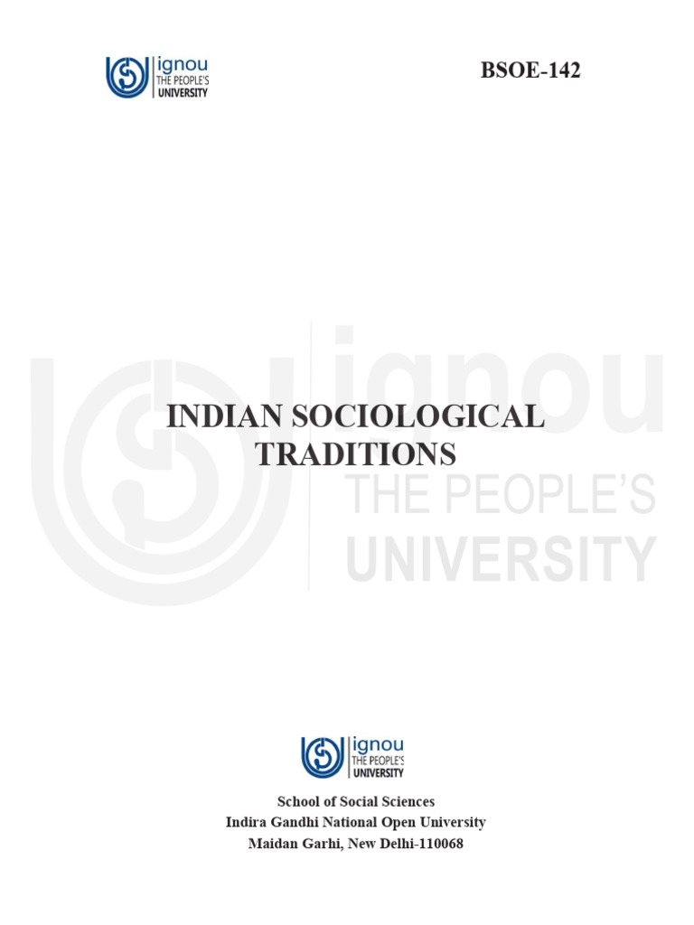 Bsoe-142 e | PDF | Sociology | Bhakti Movement