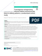 Optimal Dose of Neostigmine Antagonizing Cisatracurium-Induced Shallow Neuromuscular Block in Elderly Patients: A Randomized Control Study