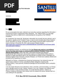 DELIVERED TO PRESIDENT TRUMP ON 12/31/23 - Parnas - Stockton - Executive Summary